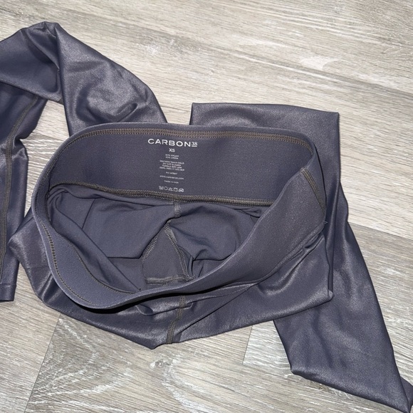 Carbon38 takara shine charcoal gray full length leggings size XS - Picture 6 of 7